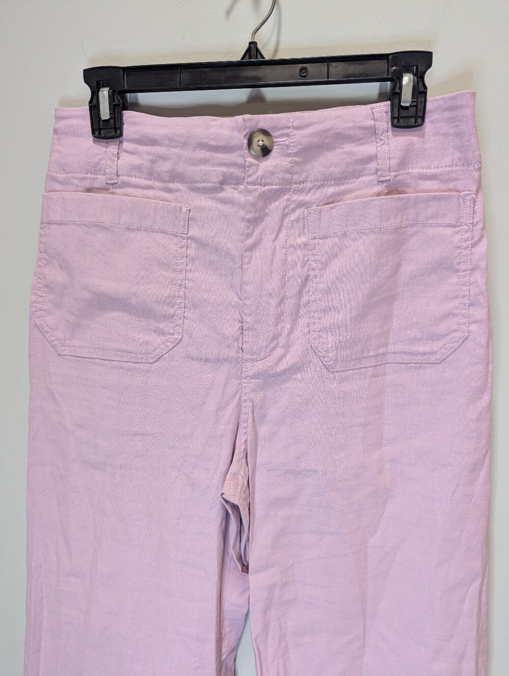 Maeve Colette High-Rise Wide-Leg Full-Length Pants Magic Fabric Size 29 Lilac - Picture 4 of 8